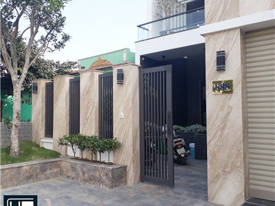 Thi công biệt thự hiện đại 2 tầng, diệc tích 9x22m